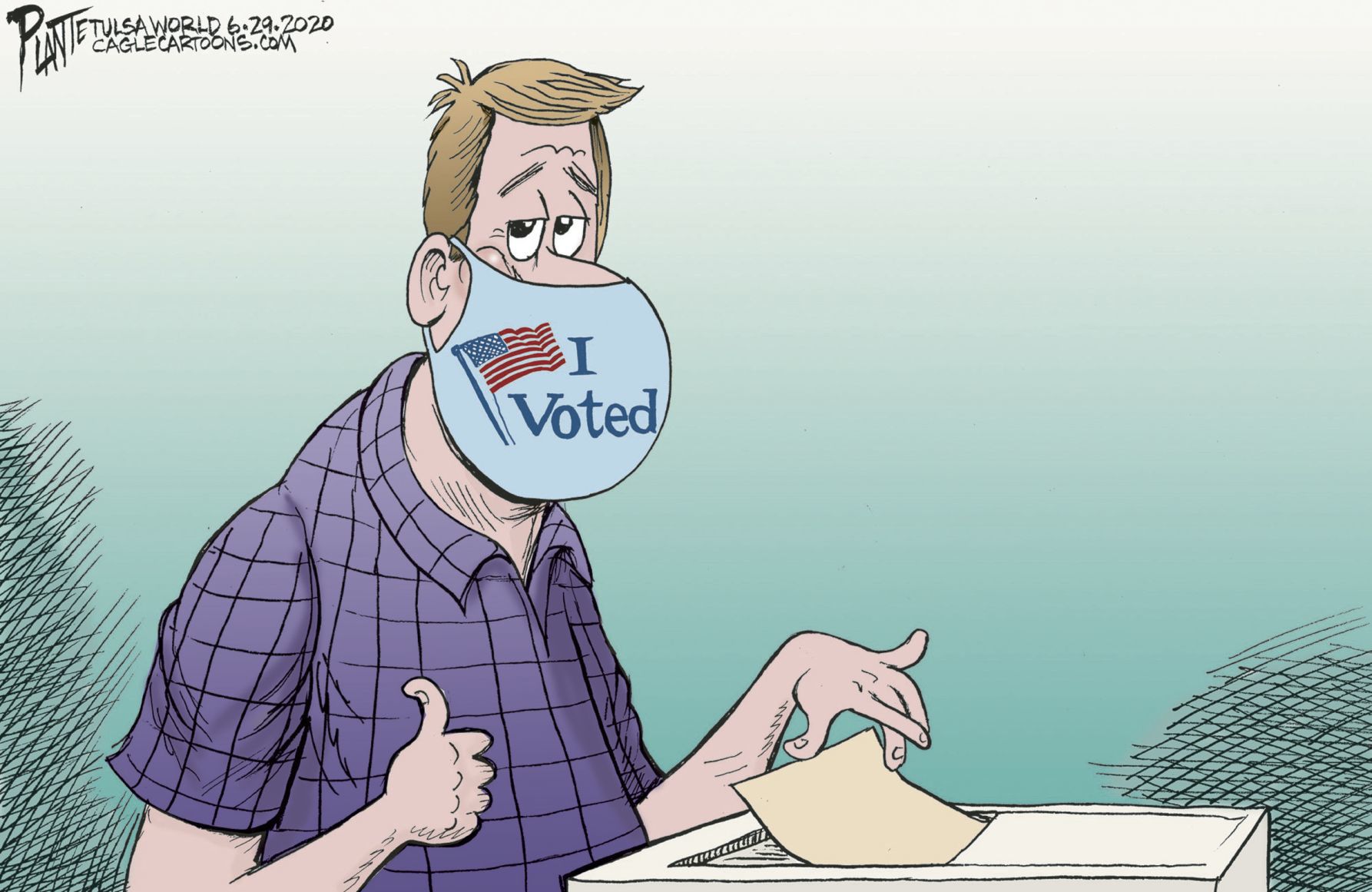 Bruce Plante Cartoon: Vote!